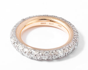 Alliance en or gris et diamant de la maison Pomellato collection Tango
