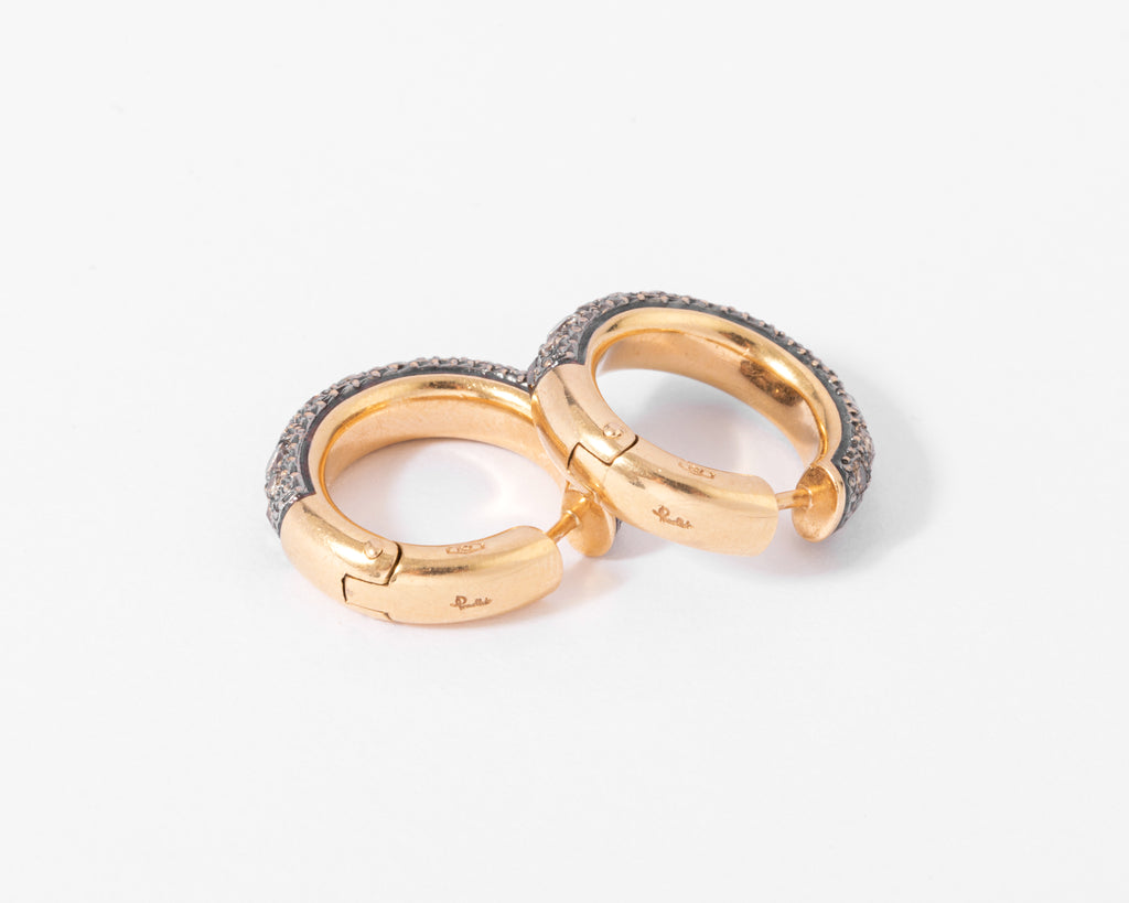 Boucles d'oreilles signées de la maison italienne Pomellato,modèle Tango
