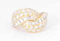 bague or jaune diamant princesse