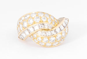 bague or jaune diamant princesse