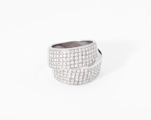 Bague double ruban en Diamant