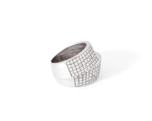 Bague double ruban en Diamant