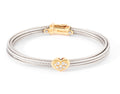 Bracelet acier ,or et diamants de la maison Fred modèle force 10