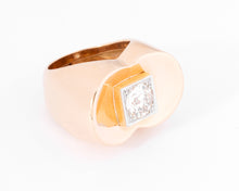 Charger l&#39;image dans la galerie, Bague Tank ornée d&#39;un diamant
