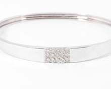 Charger l&#39;image dans la galerie, Bracelet jonc or gris et diamant
