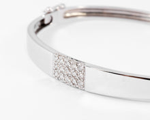Charger l&#39;image dans la galerie, Bracelet jonc or gris et diamant
