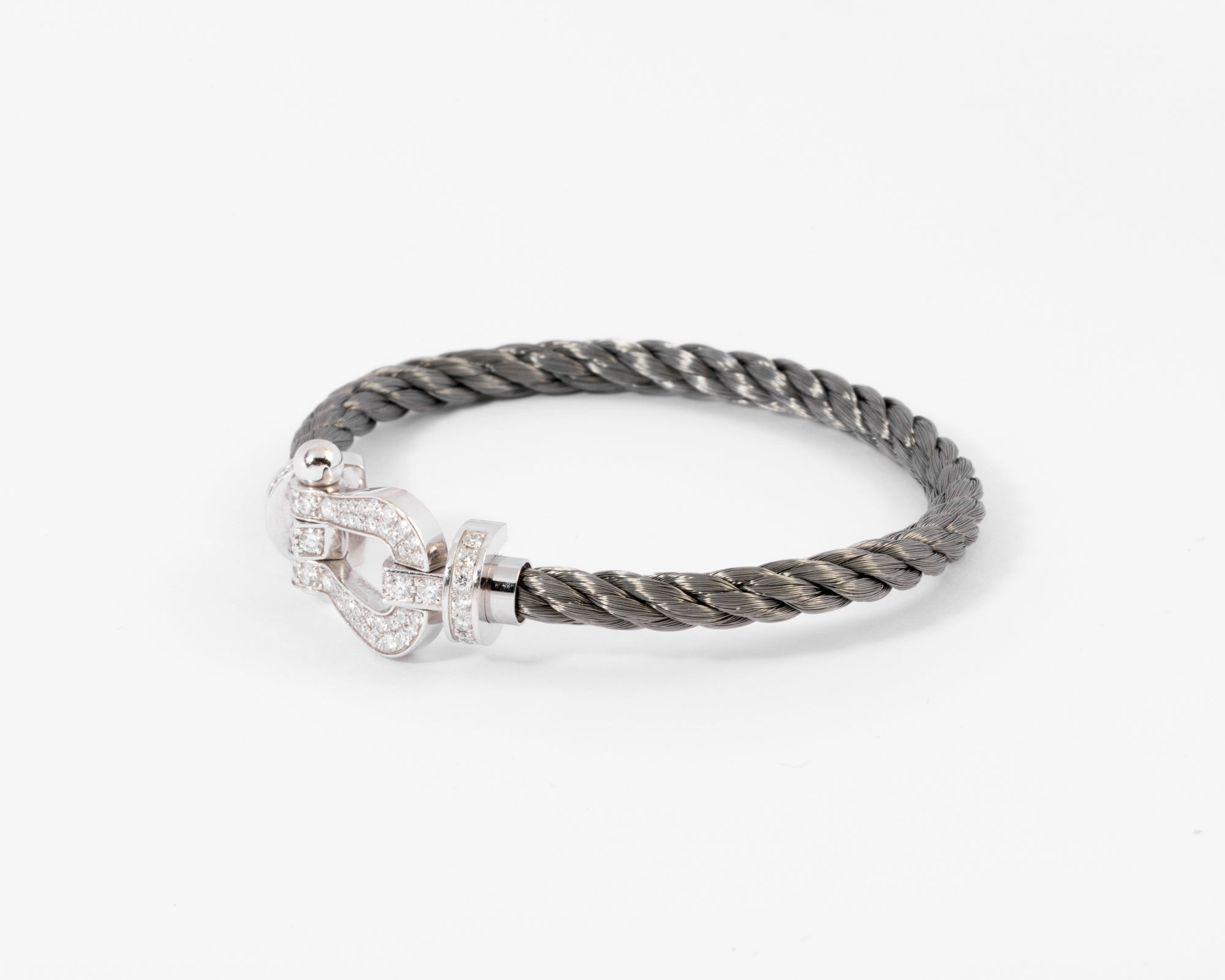 Bracelet diamant et acier force 10 de Fred GM