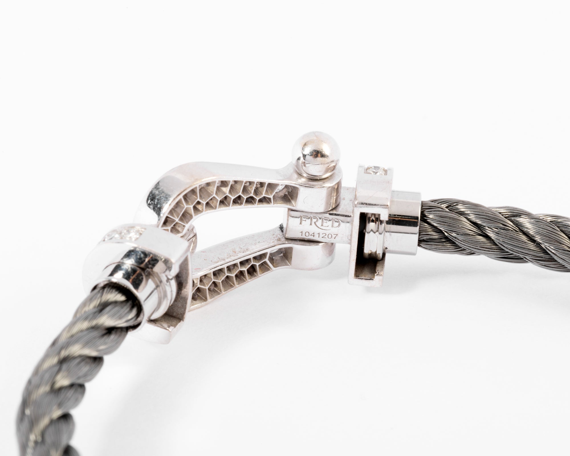 Bracelet diamant et acier force 10 de Fred GM