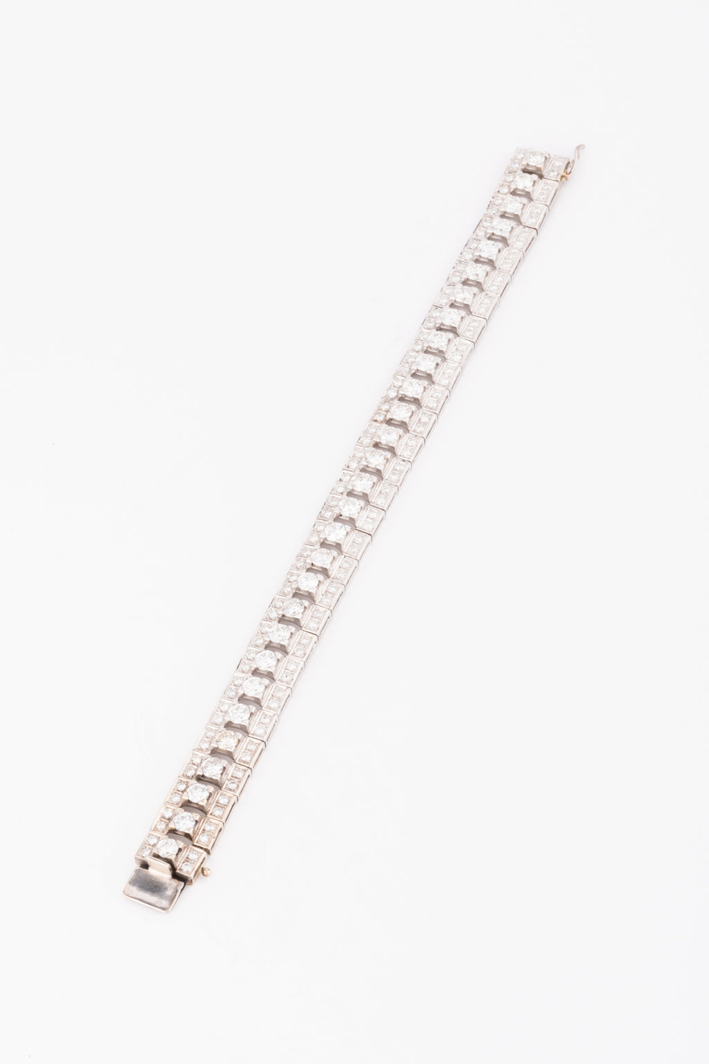 Bracelet diamant en or gris