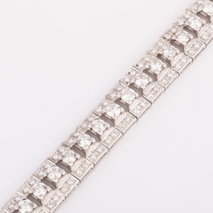 Bracelet diamant en or gris