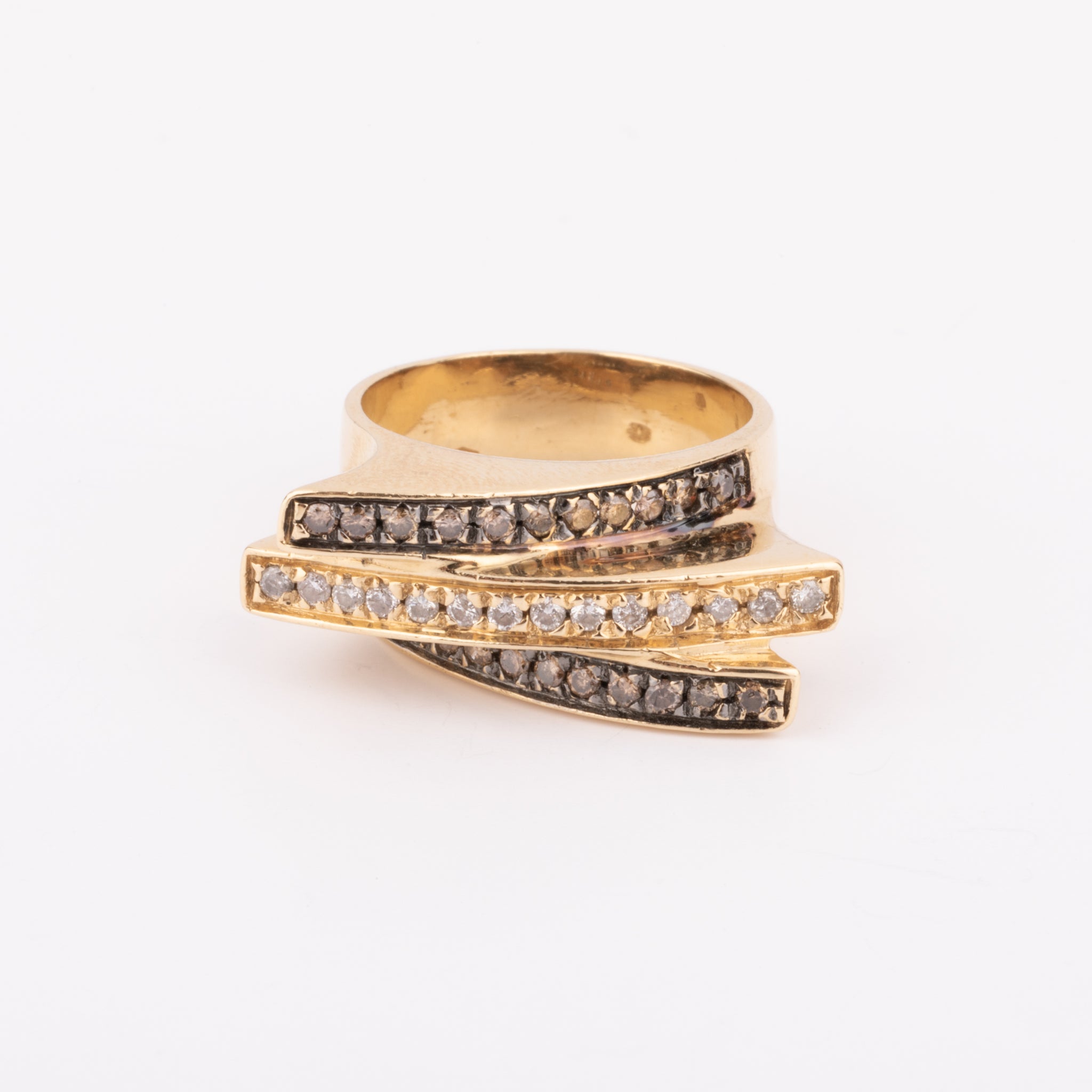 Bague bandeau outlet or jaune
