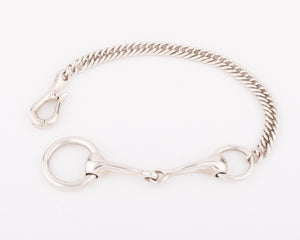 Bracelet de la maison Hermès en argent modèle Mors