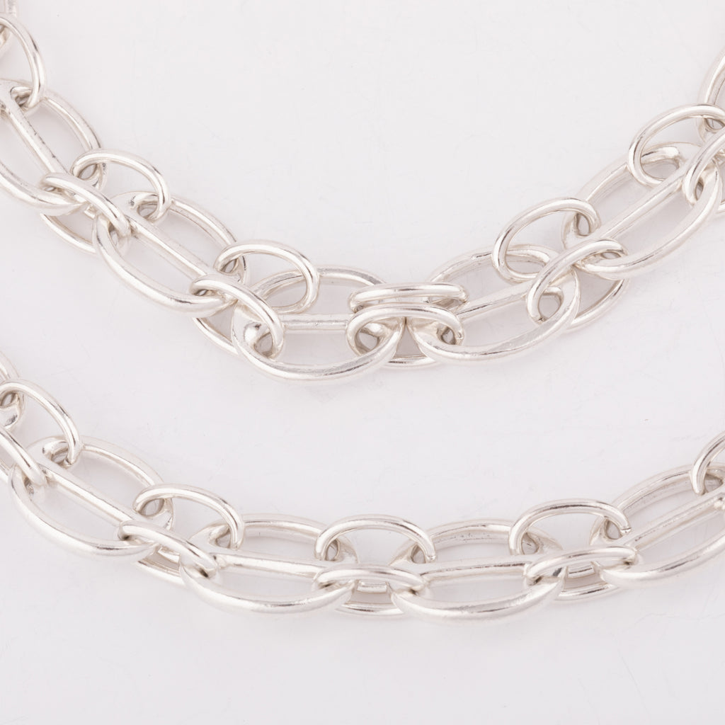 Sautoir Hermès en argent