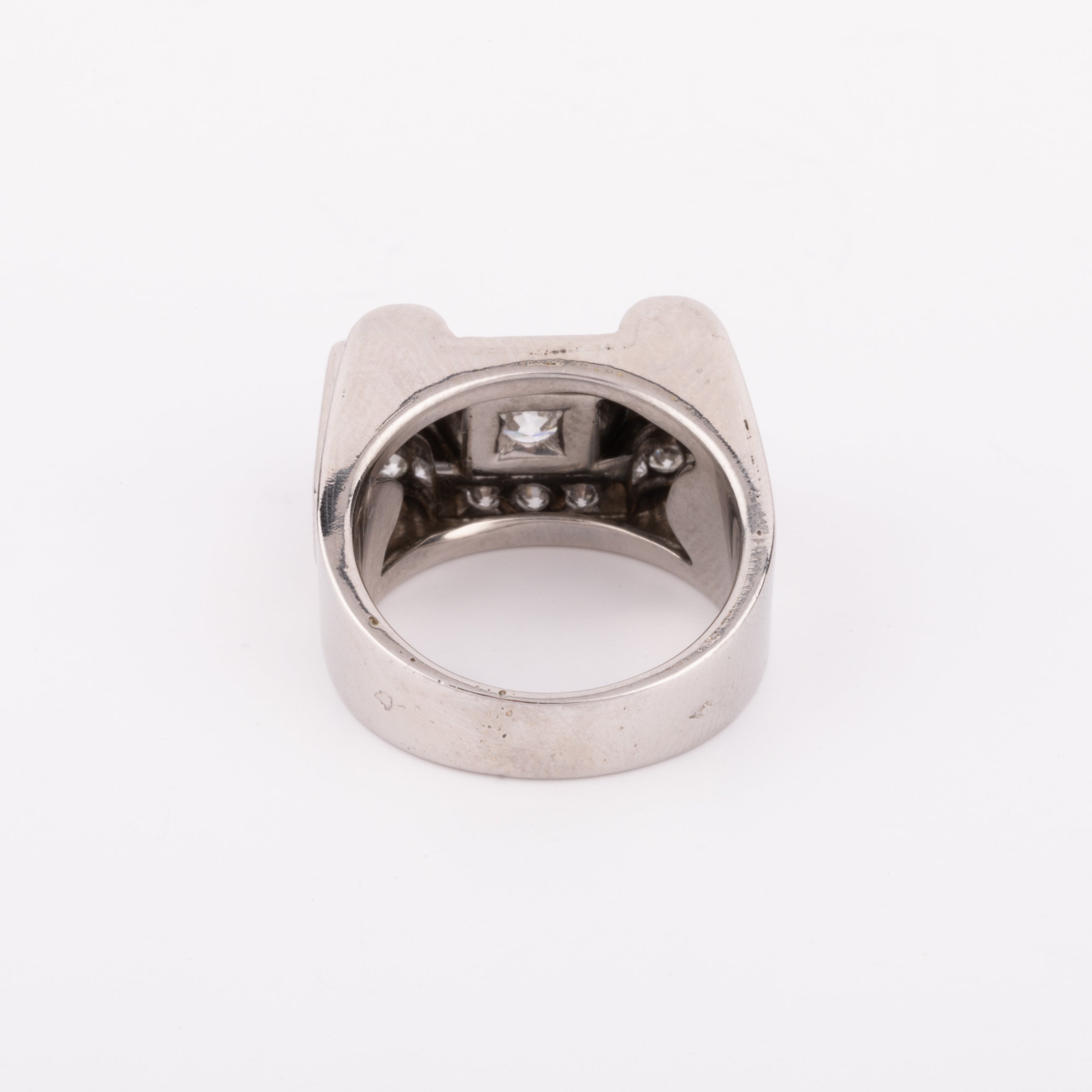 Bague platine et diamant