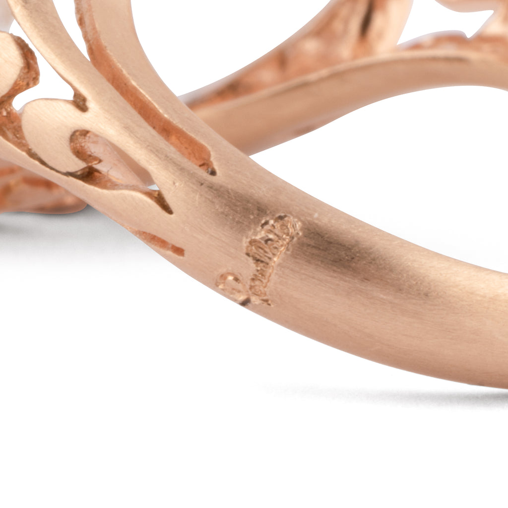 Bague signée Pomellato, Arabesque en or rose