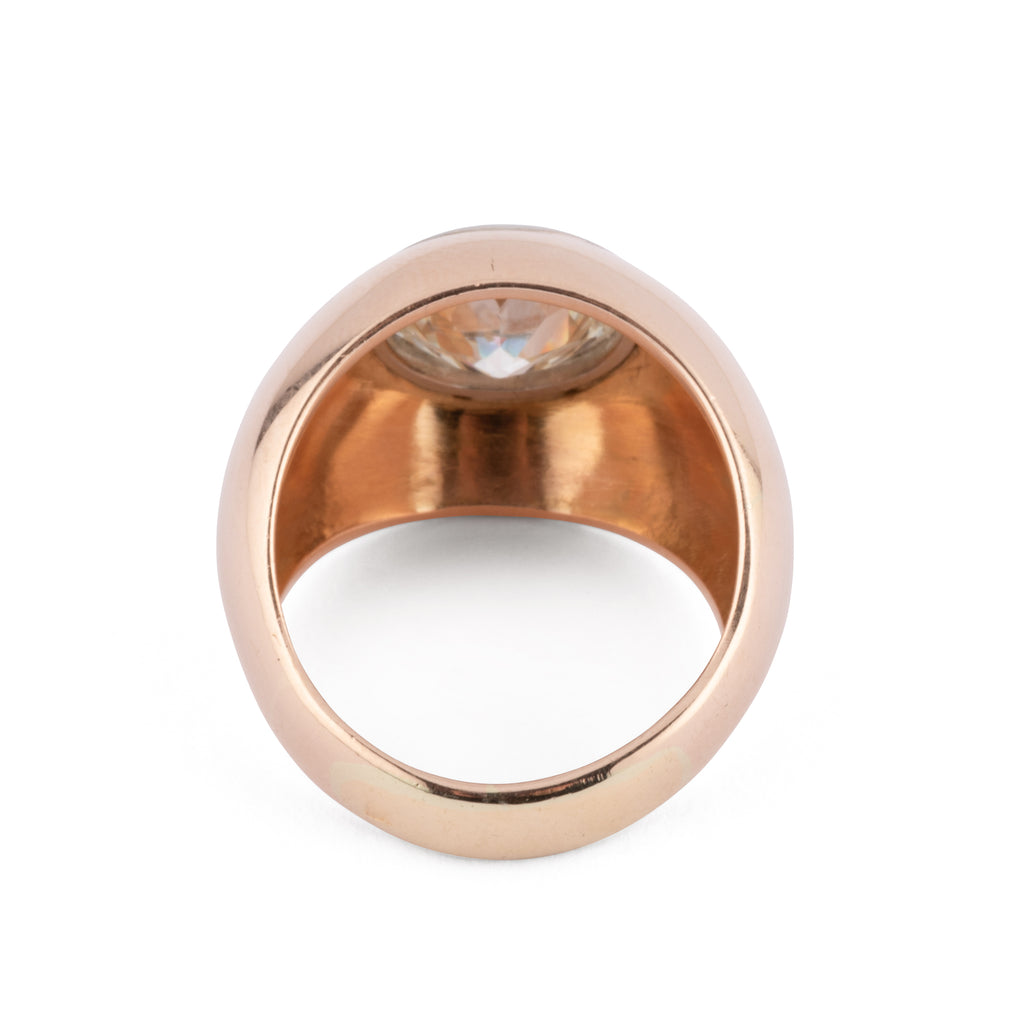 Bague jonc solitaire