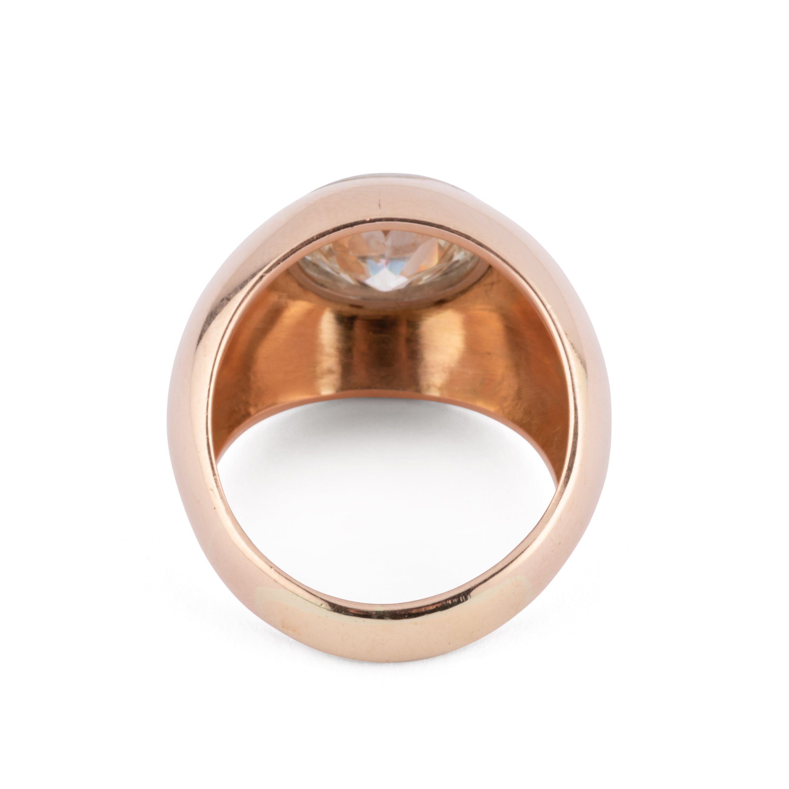 Bague jonc solitaire