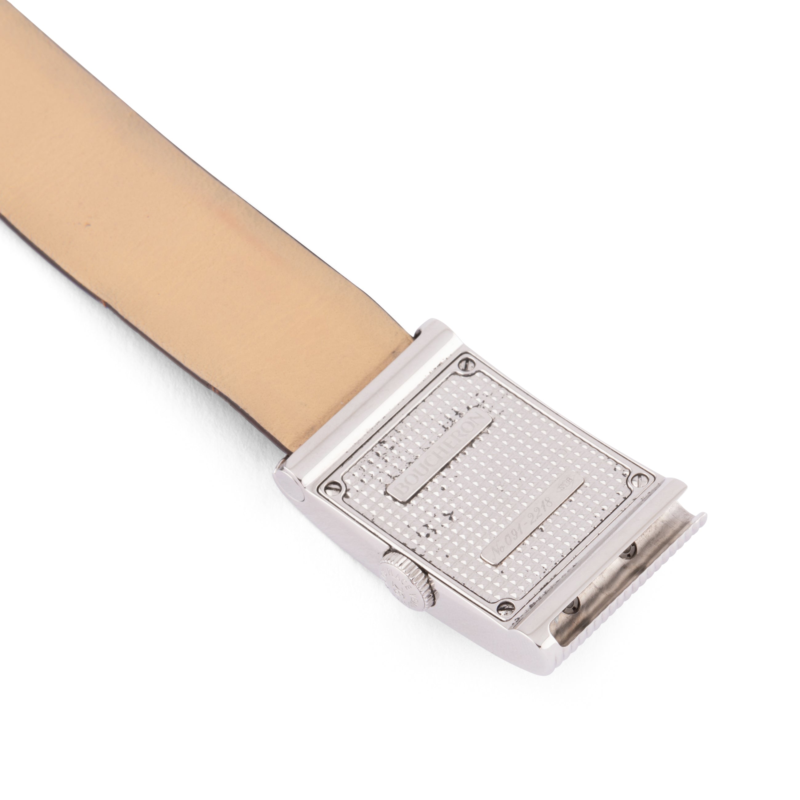 Montre rectangulaire en acier Boucheron collection Reflet