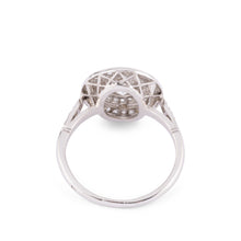 Charger l&#39;image dans la galerie, Bague double entourage en platine et diamants
