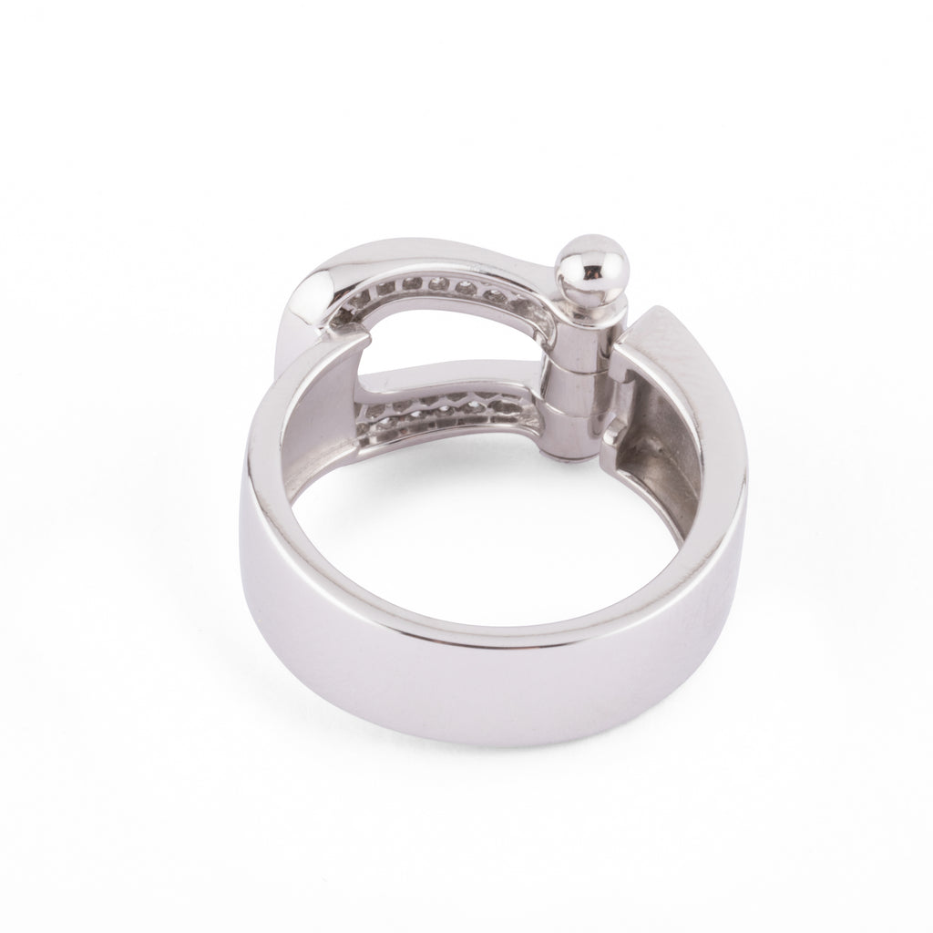 Bague or gris et diamants Fred Force 10