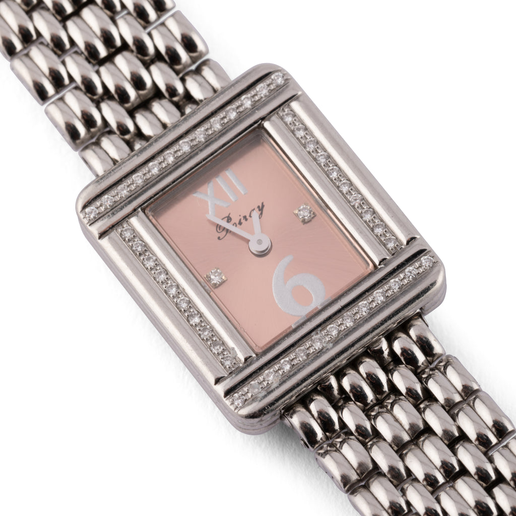 Montre en or gris et diamant Poiray modèle ma première mini