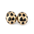 Boucle d'oreilles or jaune et jade noir Angela Cummings pour Tiffany