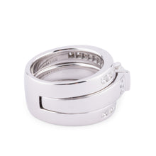 Charger l&#39;image dans la galerie, Bague or gris et diamant princesse

