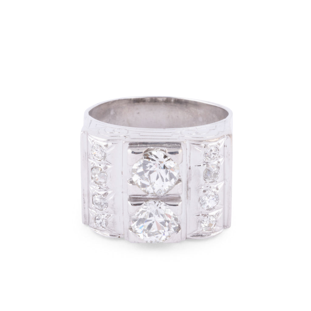 Bague platine en diamant 1930