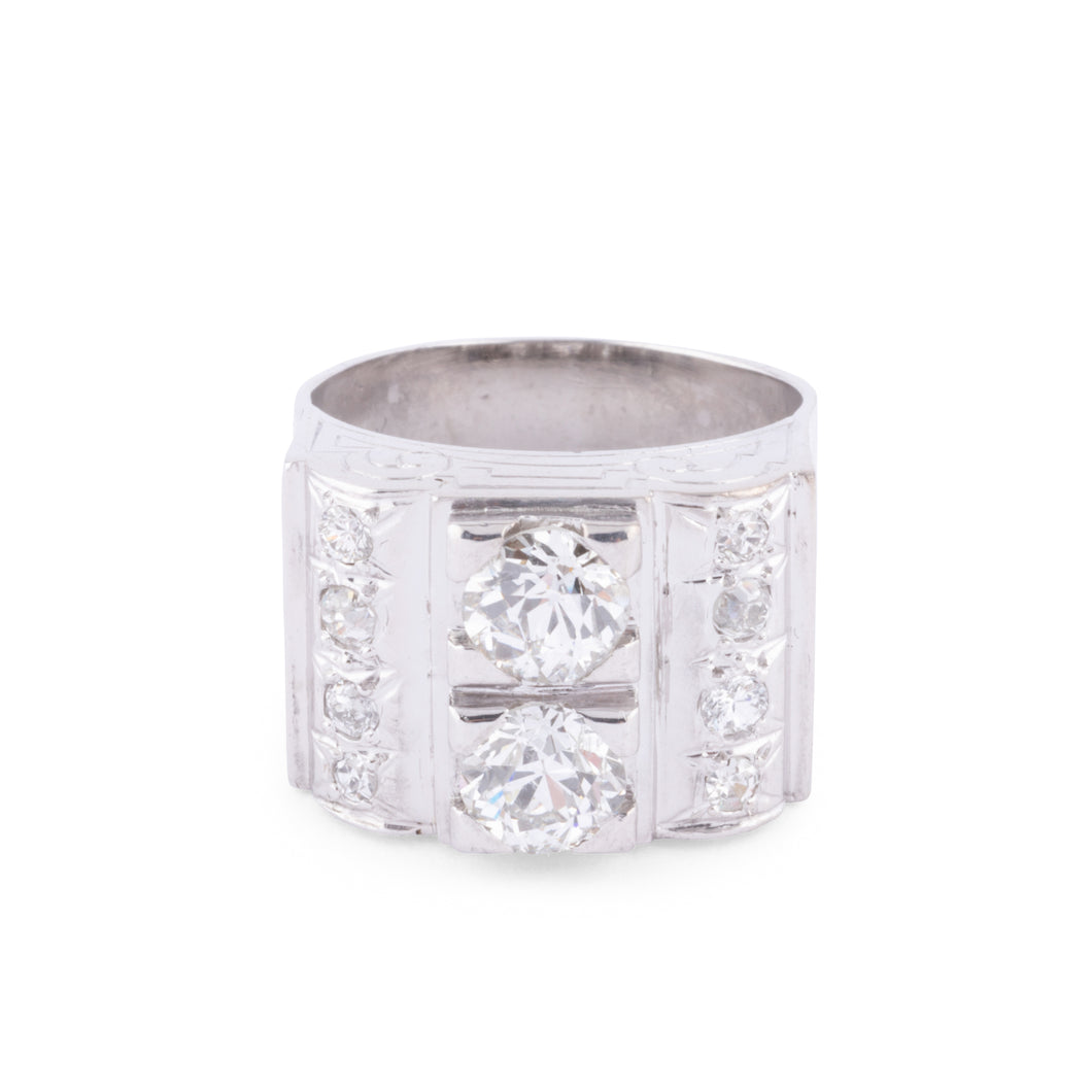 Bague platine en diamant 1930