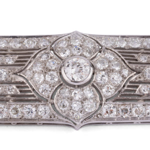 Broche en platine et diamants
