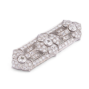 Broche en platine et diamants