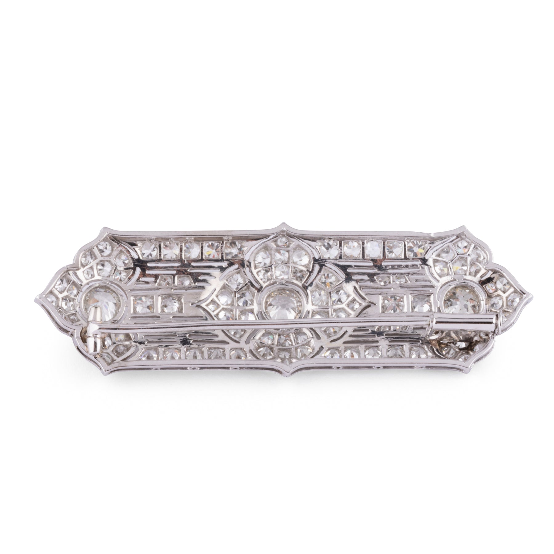 Broche en platine et diamants