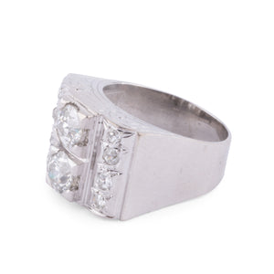 Bague platine en diamant 1930