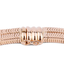 Charger l&#39;image dans la galerie, Collier or jaune double rang maillon lisse
