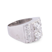 Charger l&#39;image dans la galerie, Bague platine en diamant 1930
