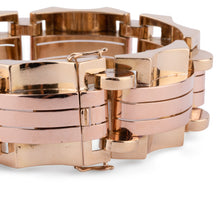 Charger l&#39;image dans la galerie, Bracelet tank or jaune et rose
