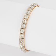 Charger l&#39;image dans la galerie, Bracelet riviere or et platine orné de diamant taille brillant
