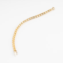 Charger l&#39;image dans la galerie, Bracelet riviere or et platine orné de diamant taille brillant
