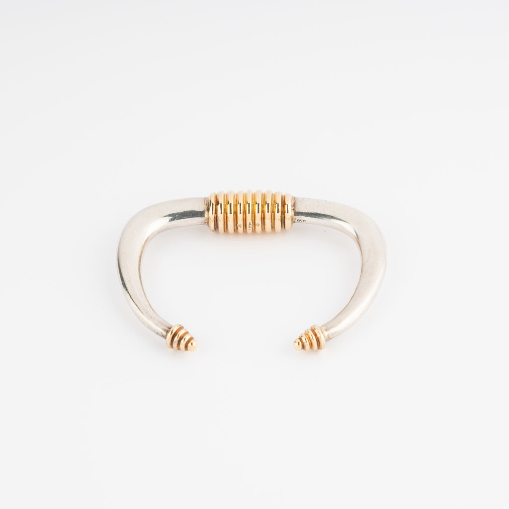 Bracelet rigide argent et or de la maison Zolotas