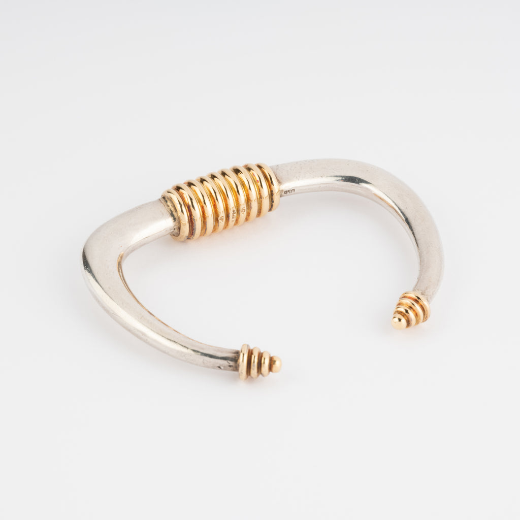 Bracelet rigide argent et or de la maison Zolotas