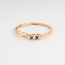 Charger l&#39;image dans la galerie, Bracelet or rose saphirs et diamants
