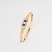 Charger l&#39;image dans la galerie, Bracelet or rose saphirs et diamants
