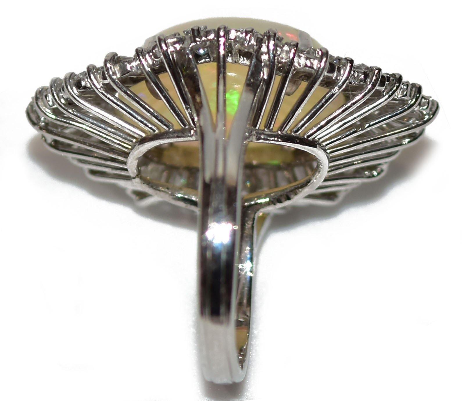 bague Opale et diamant - adalgyseboutique