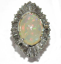 Charger l&#39;image dans la galerie, bague Opale et diamant - adalgyseboutique
