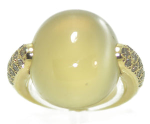 Bague or gris signée Pomellato modèle luna - adalgyseboutique