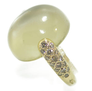 Bague or gris signée Pomellato modèle luna - adalgyseboutique
