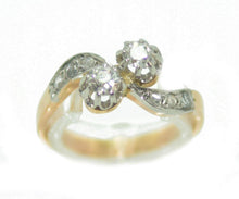 Charger l&#39;image dans la galerie, Bague toi &amp; moi diamant - adalgyseboutique
