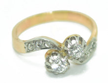 Charger l&#39;image dans la galerie, Bague toi &amp; moi diamant - adalgyseboutique
