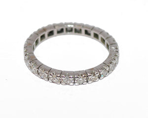 Alliance américaine diamant en or gris - adalgyseboutique