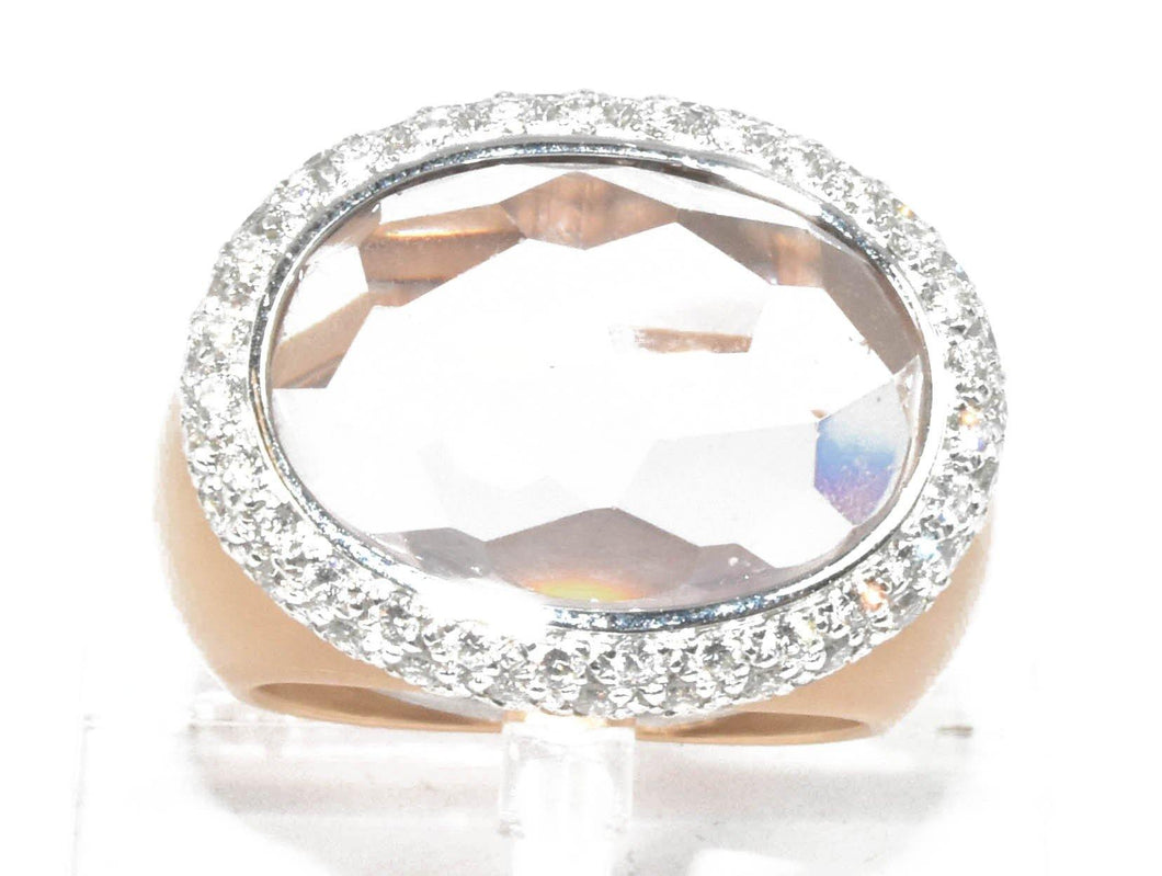 Bague signée Pomellato or rose morganite - adalgyseboutique
